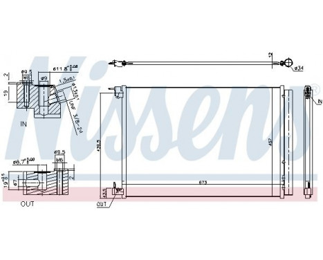 Condenser, air conditioning 940519 Nissens, Image 2