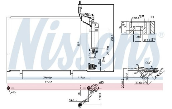 Condenser, air conditioning 940527 Nissens, Image 6
