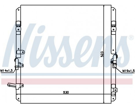Condenser, air conditioning 94053 Nissens, Image 5