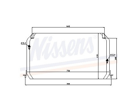 Condenser, air conditioning 94056 Nissens, Image 2