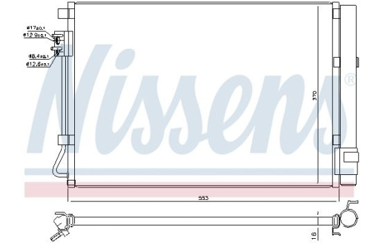 Condenser, air conditioning 940564 Nissens, Image 6