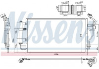 Condenser, air conditioning 940583 Nissens