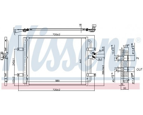 Condenser, air conditioning 940584 Nissens, Image 5