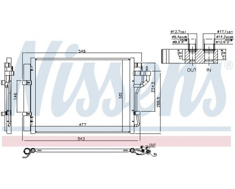 Condenser, air conditioning 940592 Nissens, Image 6