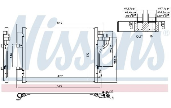 Condenser, air conditioning 940592 Nissens, Image 6