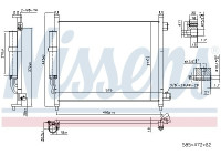 Condenser, air conditioning 940600 Nissens