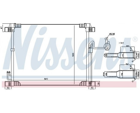 Condenser, air conditioning 940616 Nissens, Image 5
