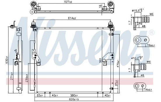 Condenser, air conditioning 940617 Nissens, Image 5
