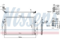 Condenser, air conditioning 940621 Nissens