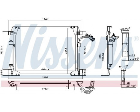 Condenser, air conditioning 940622 Nissens, Image 6