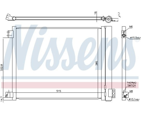 Condenser, air conditioning 940624 Nissens, Image 3