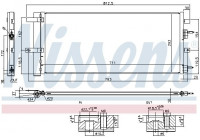 Condenser, air conditioning 940626 Nissens