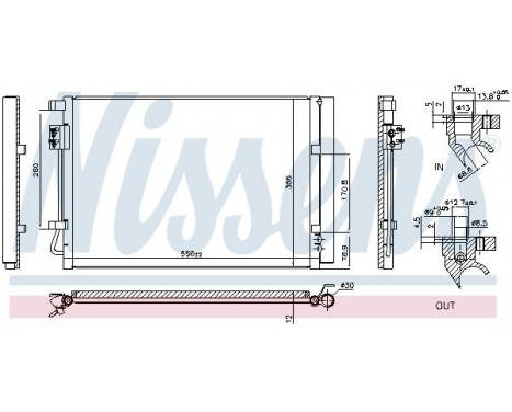 Condenser, air conditioning 940633 Nissens, Image 5