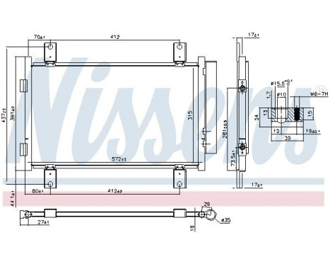 Condenser, air conditioning 940635 Nissens, Image 6