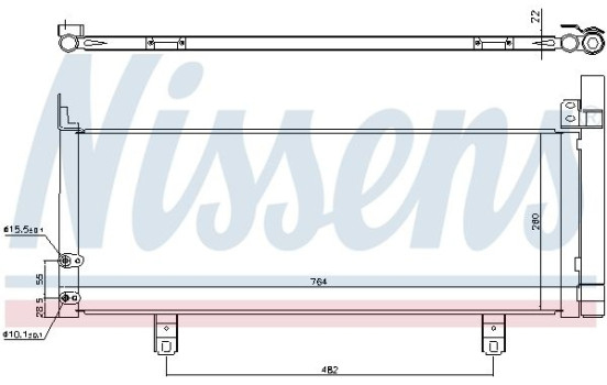 Condenser, air conditioning 940639 Nissens