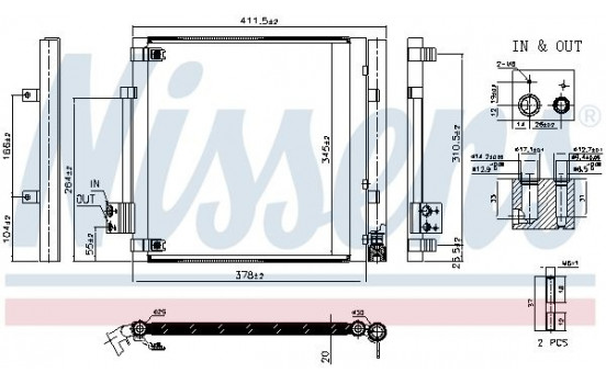 Condenser, air conditioning 940679 Nissens