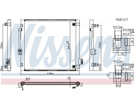 Condenser, air conditioning 940688 Nissens