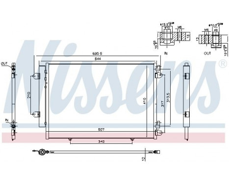Condenser, air conditioning 940691 Nissens, Image 5
