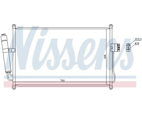 Condenser, air conditioning 940709 Nissens