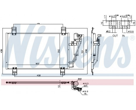 Condenser, air conditioning 940725 Nissens, Image 6