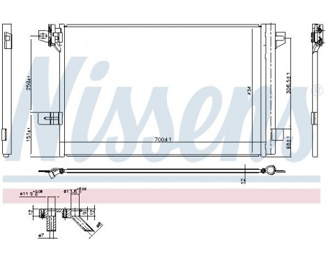 Condenser, air conditioning 940732 Nissens, Image 2