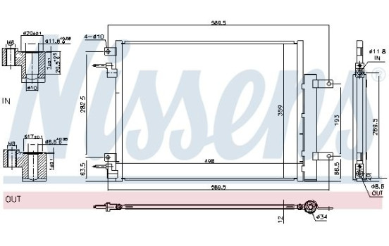Condenser, air conditioning 940733 Nissens, Image 2