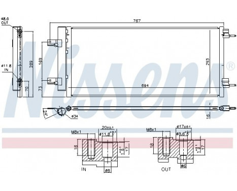 Condenser, air conditioning 940734 Nissens, Image 2