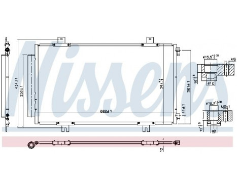Condenser, air conditioning 940746 Nissens, Image 6