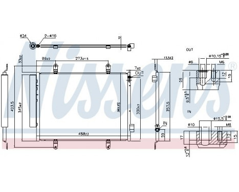 Condenser, air conditioning 940747 Nissens, Image 2
