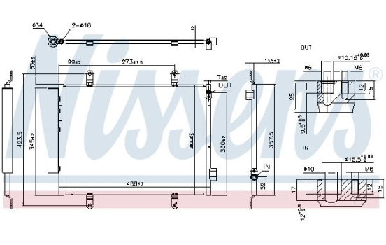 Condenser, air conditioning 940747 Nissens, Image 2