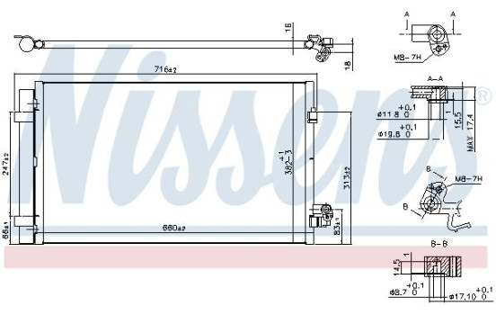 Condenser, air conditioning 940750 Nissens, Image 6