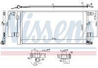 Condenser, air conditioning 940752 Nissens