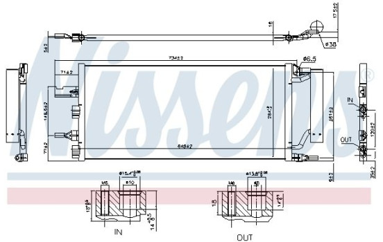 Condenser, air conditioning 940759 Nissens