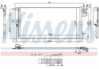 Condenser, air conditioning 940764 Nissens