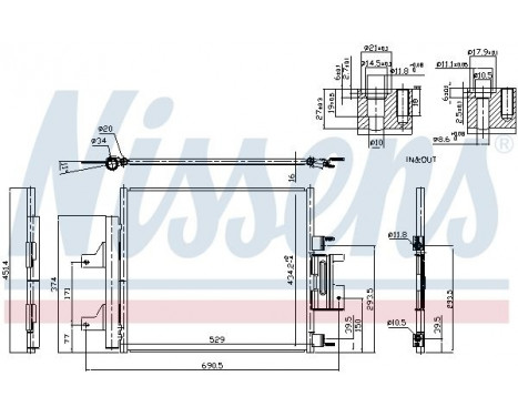 Condenser, air conditioning 940772 Nissens, Image 6