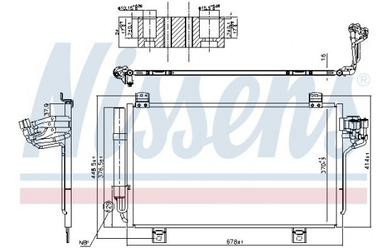 Condenser, air conditioning 940775 Nissens