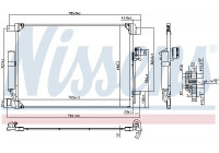 Condenser, air conditioning 940786 Nissens