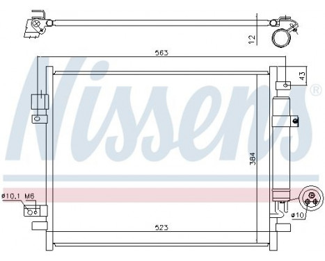 Condenser, air conditioning 940789 Nissens, Image 6