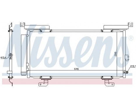 Condenser, air conditioning 940794 Nissens