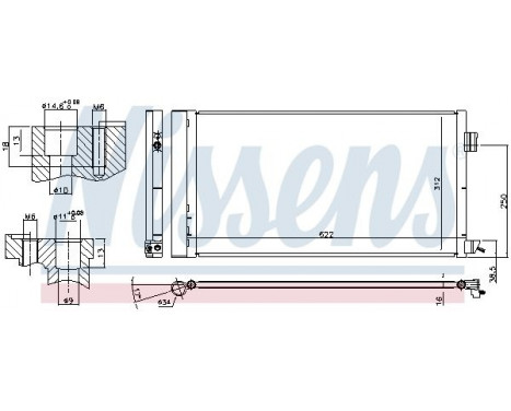 Condenser, air conditioning 940809 Nissens, Image 6
