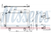 Condenser, air conditioning 940810 Nissens