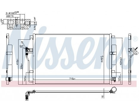 Condenser, air conditioning 940826 Nissens, Image 2