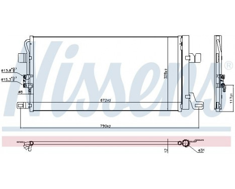 Condenser, air conditioning 940827 Nissens