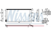 Condenser, air conditioning 940829 Nissens