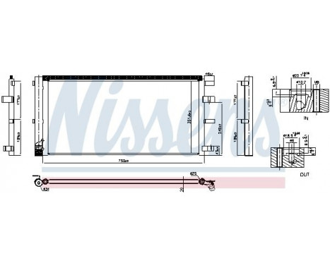 Condenser, air conditioning 940829 Nissens