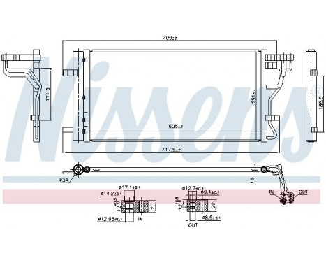Condenser, air conditioning 940831 Nissens, Image 2