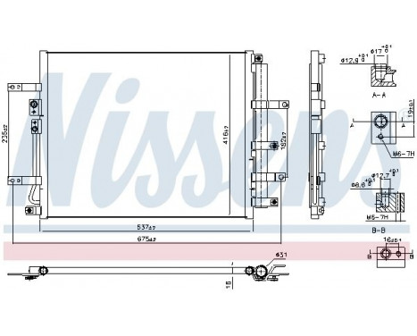 Condenser, air conditioning 940832 Nissens