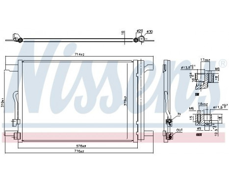 Condenser, air conditioning 940837 Nissens, Image 2