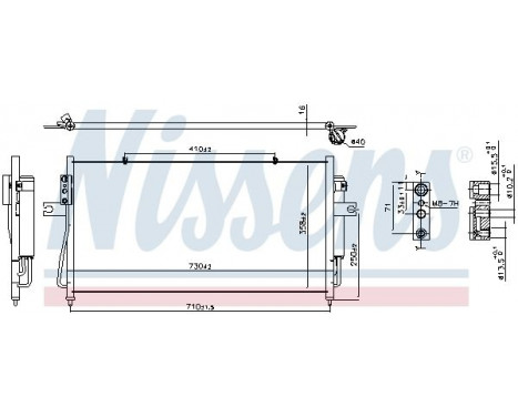 Condenser, air conditioning 940840 Nissens, Image 2