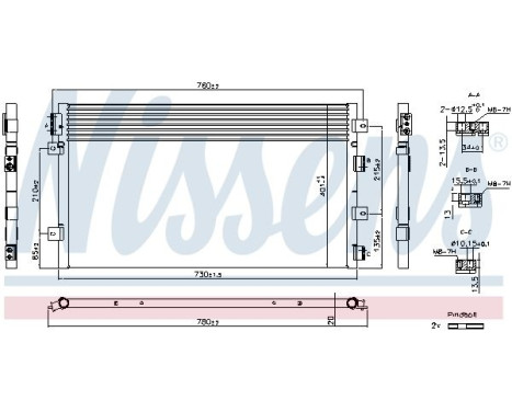 Condenser, air conditioning 940855 Nissens
